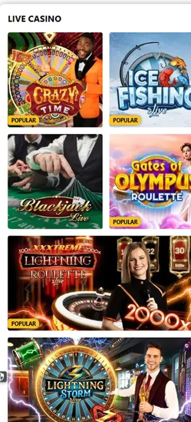 44Aces Casino Mobile Preview 1