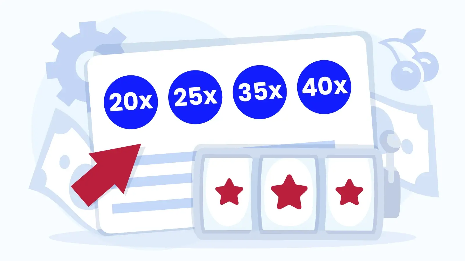 Comparison chart of free spins wagering requirements from 20x (easy to clear) to 40x+ (avoid), showing clearing probability, time needed, and player success rates for Irish casino bonuses