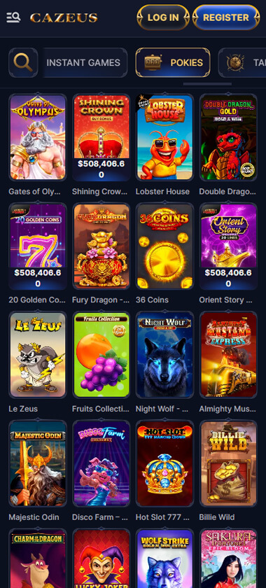Cazeus Casino mobile slots screenshot showing slot game categories, featured titles and navigation on smartphone interface - tested Cazeus Casino mobile slots screenshot showing slot game categories, featured titles and navigation on smartphone interface - tested