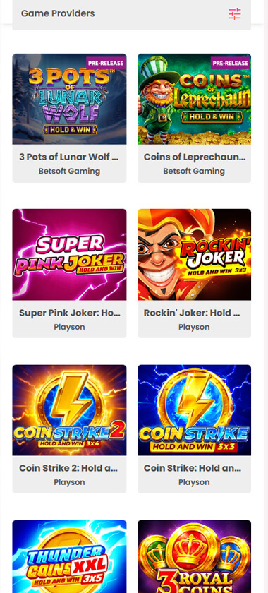 Impressario Casino Mobile Preview 1