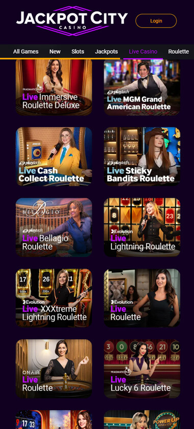 Jackpotcity Casino Mobile Preview 1
