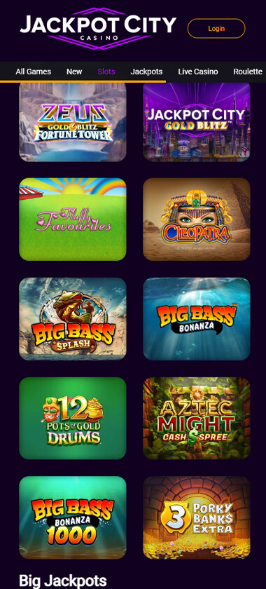 Jackpotcity Casino Mobile Preview 2