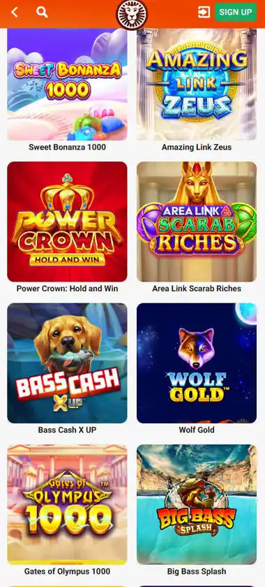 Leovegas Casino Mobile Preview 2
