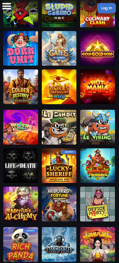 Stupid Casino Mobile Preview 1