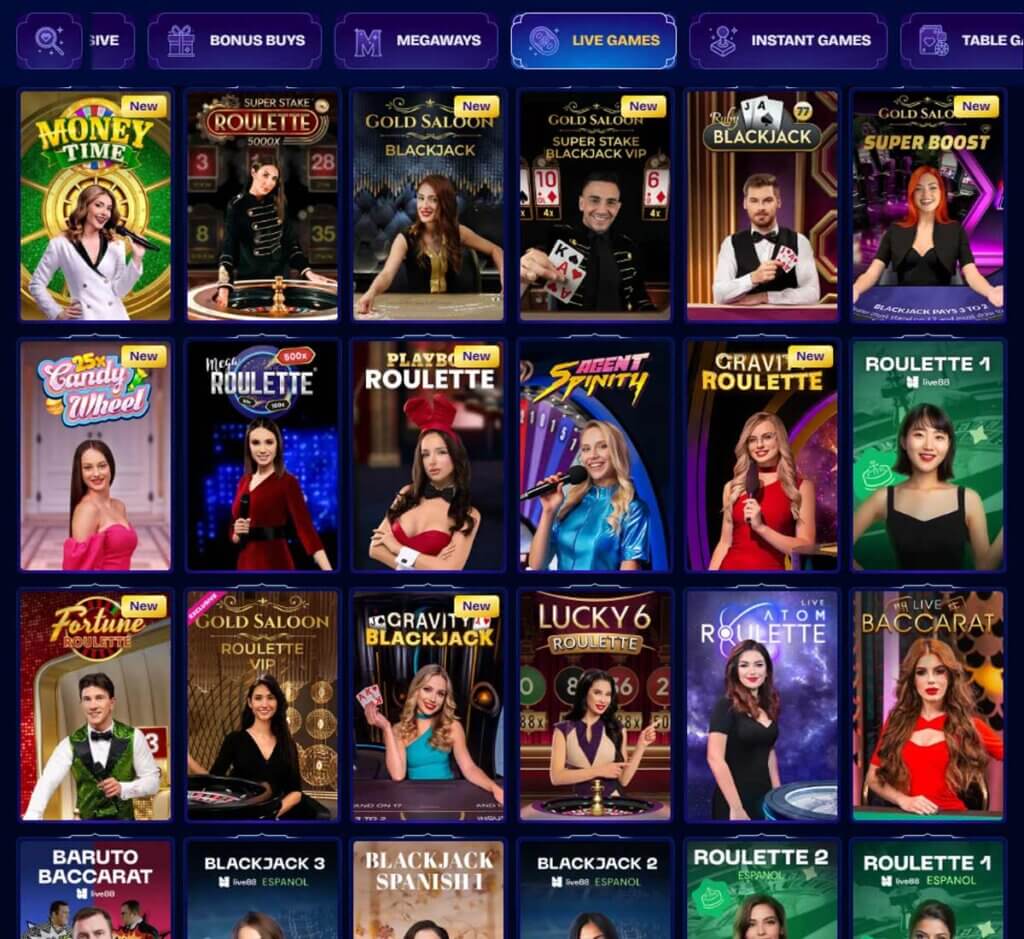 WishWin Casino desktop live casino screenshot showing real-dealer tables including roulette, blackjack and baccarat with lobby navigation - tested WishWin Casino desktop live casino screenshot showing real-dealer tables including roulette, blackjack and baccarat with lobby navigation - tested