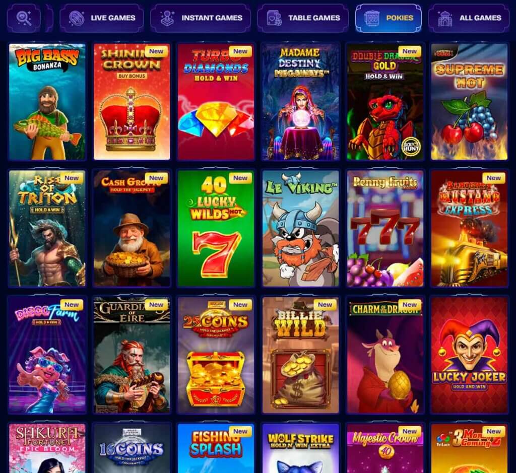 WishWin Casino desktop slots screenshot showing slot game categories, featured titles and filtering options - tested WishWin Casino desktop slots screenshot showing slot game categories, featured titles and filtering options - tested