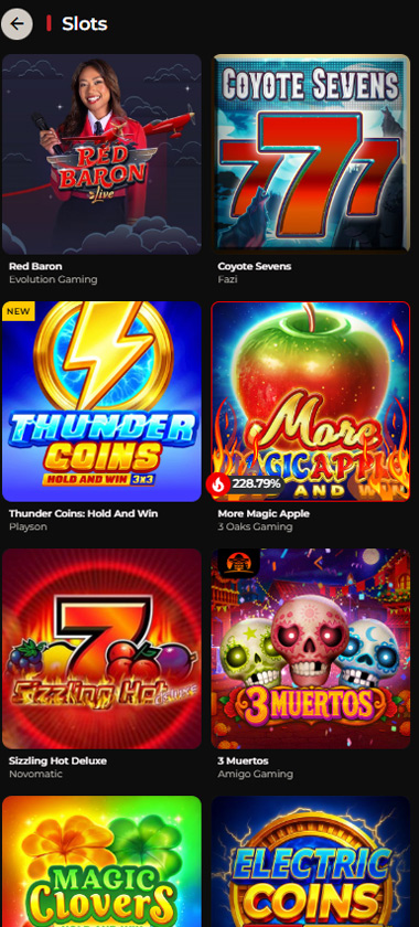 God Of Casino mobile slots screenshot showing slot game categories, featured titles and navigation on smartphone interface - tested