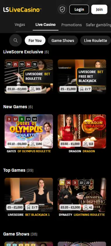 LiveScore Bet Mobile Preview 1